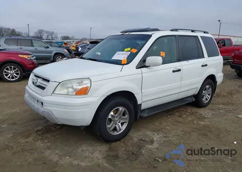 2005 Honda Pilot Ex-L from USA, damaged, VIN 5FNYF18555B020678